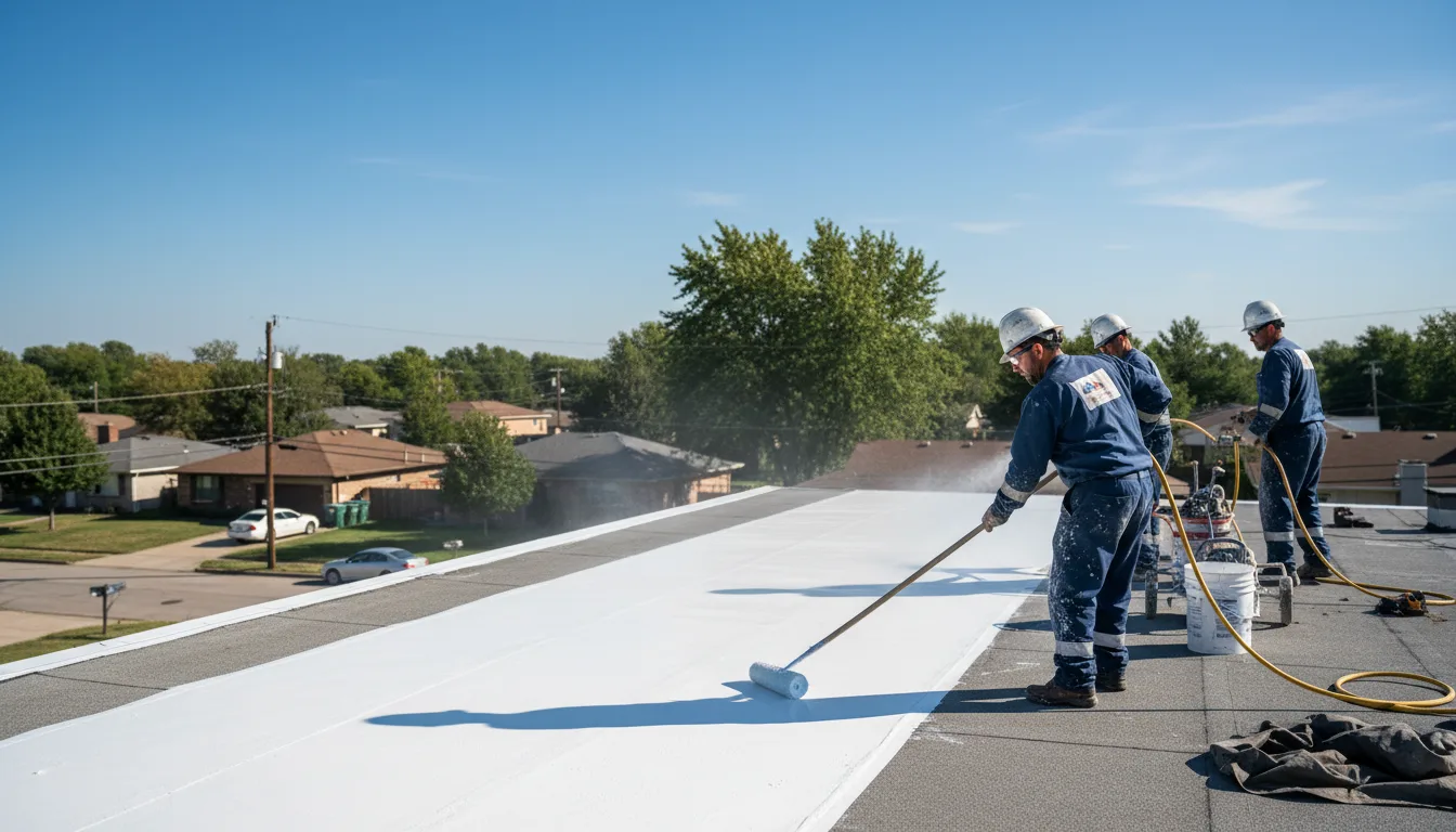 Commercial roof coating in Little Lake, MI near me